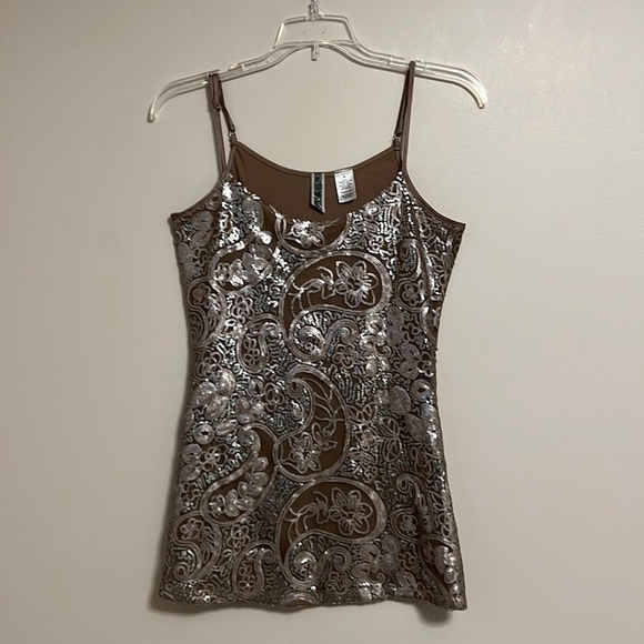 Bke Med Sequin Tank - Picture 1 of 9
